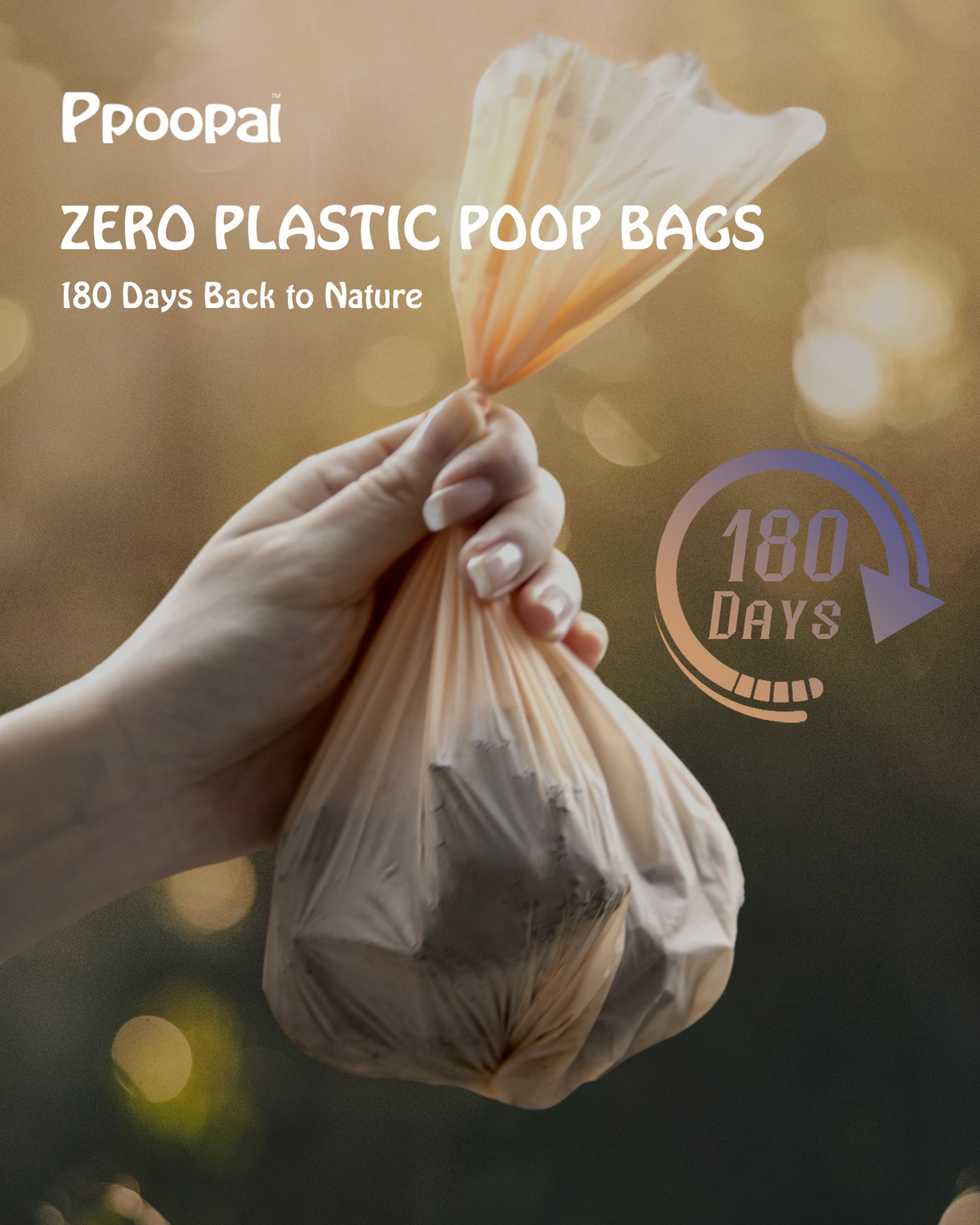 300 Bags-Zero-Plastic 18 µm Dog Poop Bags Rolls, Fully Biodegradable